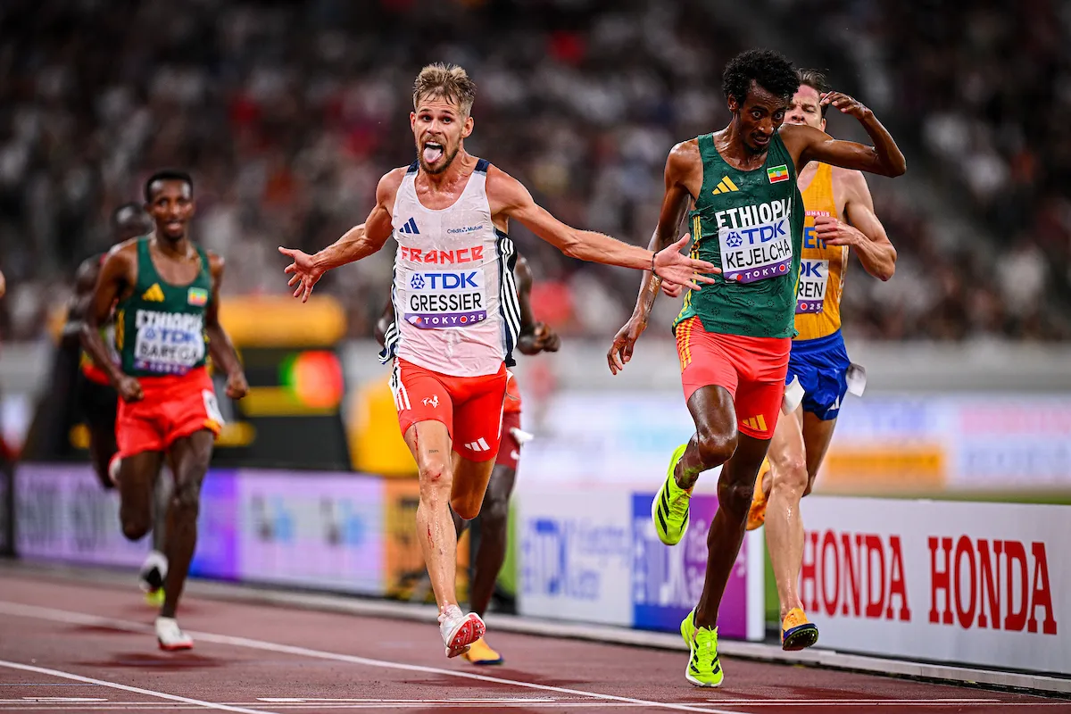 Franzose läuft 5 km Europarekord und verpasst Weltrekord nur hauchdünn Läufer Jimmy Gressier